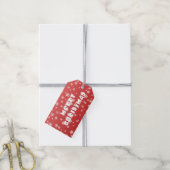 Étiquettes-cadeau Flocon de neige de Noël (Avec de la ficelle)