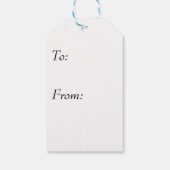 Étiquettes-cadeau Flocon de neige de vacances (Dos)