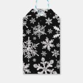 Étiquettes-cadeau Flocon de neige d'hiver Merci Favoriser (Dos)