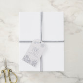 Étiquettes-cadeau Flocon de neige Dusty Merci de douche bleu (Avec de la ficelle)