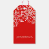 Étiquettes-cadeau Flocon de neige Noël fait main avec amour (Dos)