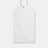 Étiquettes-cadeau Flocons blancs (Dos)