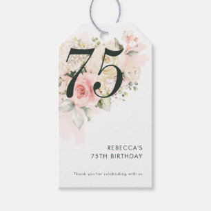 Étiquettes-cadeau Floral 75e anniversaire Botanical Party