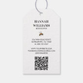 Étiquettes-cadeau Floral Bee Hive Aquarelle Beekeeper Code Qr (Dos)