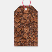 Étiquettes-cadeau Floral Boho Brown (Dos)