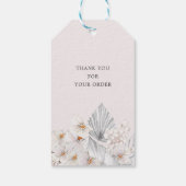 Étiquettes-cadeau Floral de Bohême Bleu (Dos)