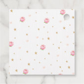 Étiquettes Cadeau Floral Dinosaur Anniversaire Merci fille T-Rex (Dos)