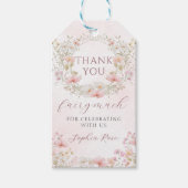 Étiquettes-cadeau Floral Fairy Garden Birthday Baby Shower Gift Tags (Devant)