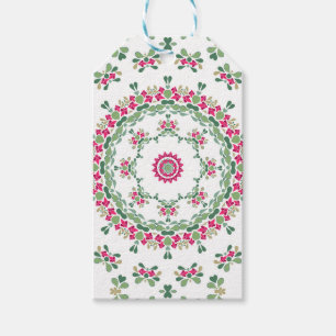 Étiquettes-cadeau Floral ornament