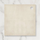 Étiquettes Cadeau Floral pourpre et ivoire (Dos)