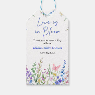Étiquettes-cadeau Floral Spring Love is in Bloom Bridal Shower 