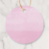 Étiquettes Cadeau Florales de printemps été verdure rose blush (Dos)