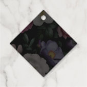 Étiquettes Cadeau Flore foncée (Dos)