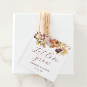 Étiquettes Cadeau Flore Rustique Automne laisser l'amour croître sem (En situation)