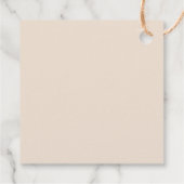 Étiquettes Cadeau Flore rustique de la Terre Merci (Dos)