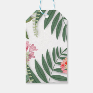 Étiquettes-cadeau Flore tropicale