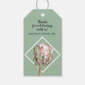 Étiquettes-cadeau Flore tropicale de Protea (Devant)