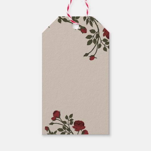 Étiquettes-cadeau Florentina Rose (Devant)