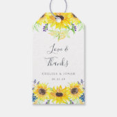 Étiquettes-cadeau Flowerfields Wedding Favor (Devant)