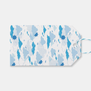 Étiquettes-cadeau Fluffy Cloud Sunny White Sky Motif