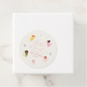 Étiquettes Cadeau Flutter et Twirl Enchanted Fairy Anniversaire fête (En situation)