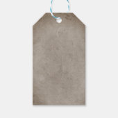 Étiquettes-cadeau Flux de fleurs Initiales Balises cadeaux (Devant)