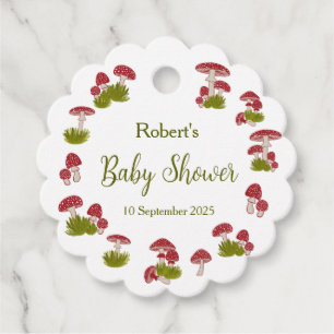 Étiquettes Cadeau Fly Mushrooms Goblincore Garden Baby shower cadeau