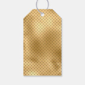 Étiquettes-cadeau Foilé noir et or (Dos)