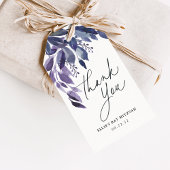 Étiquettes-cadeau Foliage abondant Violet Merci botanique Favoriser