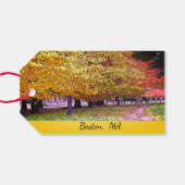 Étiquettes-cadeau Folithe d'automne (Dos (Horizontal))
