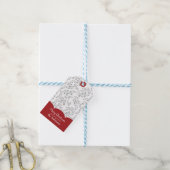 Étiquettes-cadeau Folithe de Noël et baies (Avec de laficelle)