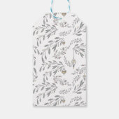 Étiquettes-cadeau Folithe de Noël et baies (Dos)