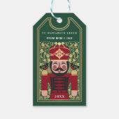 Étiquettes-cadeau Folk Nutcracker Christmas Personalized Ornament (Devant)