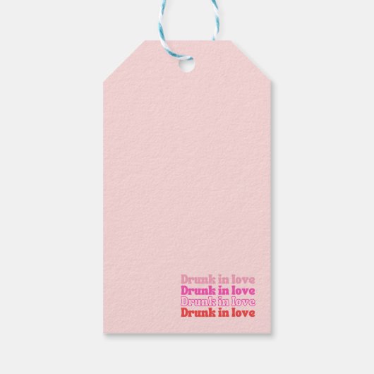 Étiquettes-cadeau Folle Amoureuse Enterrement de Vie de Jeune Fille (Dos)