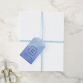 Étiquettes-cadeau Fond aquarelle (Avec de laficelle)