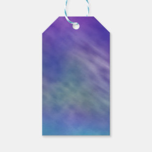 Étiquettes-cadeau Fond de ciel profond aux couleurs de l'arc-en-ciel
