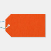 Étiquettes-cadeau Fond orange texturé calme et simple (Dos Horizontal)