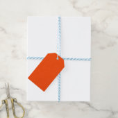Étiquettes-cadeau Fond orange texturé calme et simple (Avec de laficelle)