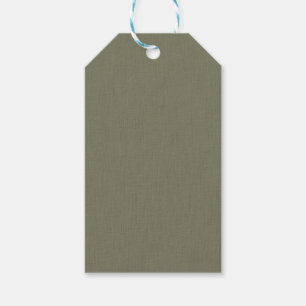 Étiquettes-cadeau Fond vert olive texturé calme et simple