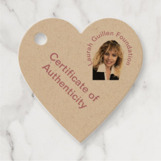 Étiquettes Cadeau Fondation Laurah Guillen