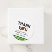 Étiquettes Cadeau Football Anniversaire Merci (En situation)