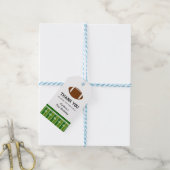 Étiquettes-cadeau Football Anniversaire Merci (Avec de laficelle)