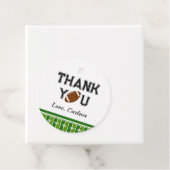 Étiquettes Cadeau Football Anniversaire Merci (En situation)