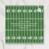 Étiquettes Cadeau Football Field Gridiron Design Favoriser la carte  (Dos)