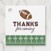 Étiquettes Cadeau Football garçon 1er anniversaire Touchdown (Devant)