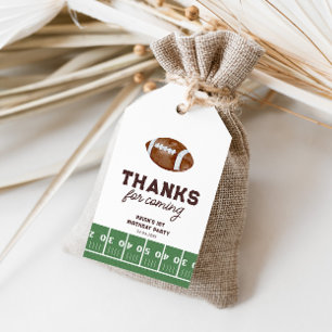 Étiquettes-cadeau Football garçon 1er anniversaire Touchdown Favor