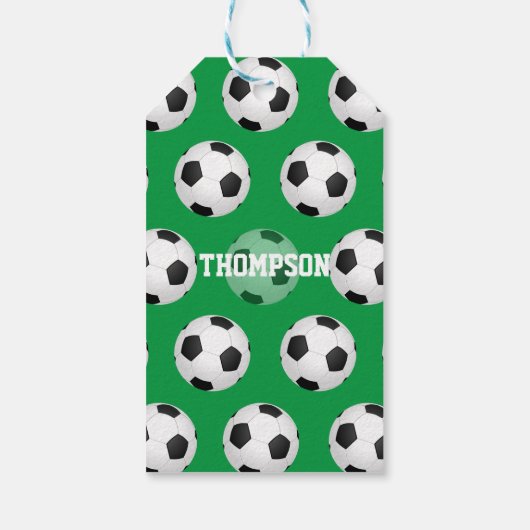 Étiquettes-cadeau Football ou football (Dos)