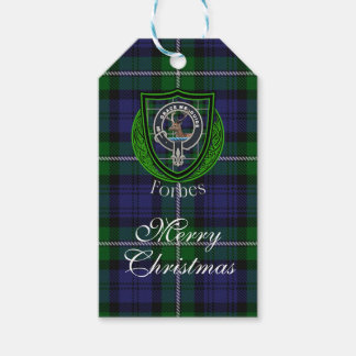 Étiquettes-cadeau Forbes Scottish Clan Tartan & Crest