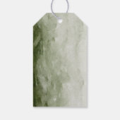 Étiquettes-cadeau Forêt d'aquarelle | Arbres Et Cerfs (Dos)