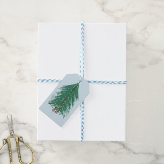 Étiquettes-cadeau Forêt de sapin (Avec de laficelle)